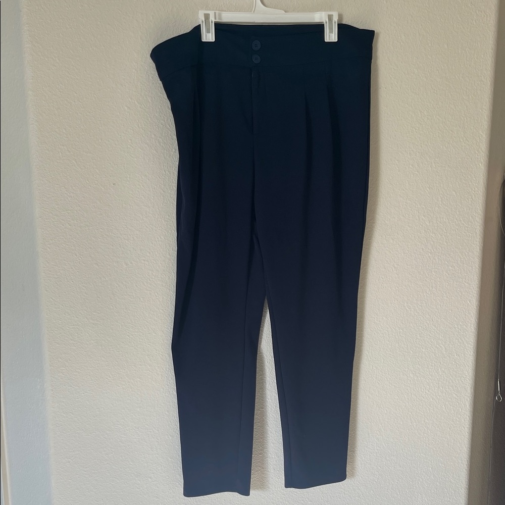 SHEIN Curve Deep Blue Pants